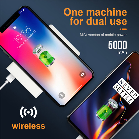 2020 New private mould Wireless Charger power bank 5000mAh LWS-2015